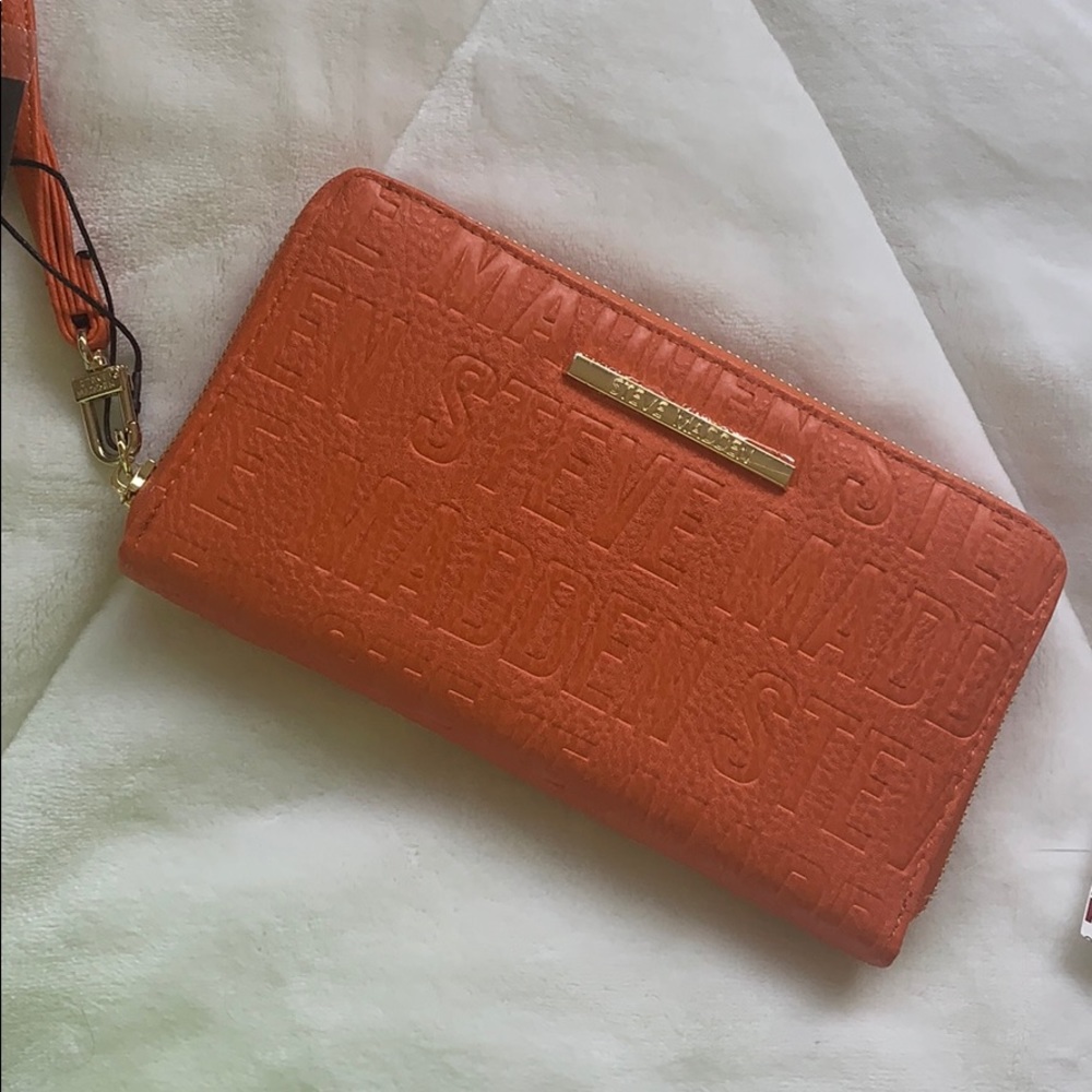 Orange Steve Madden wallet